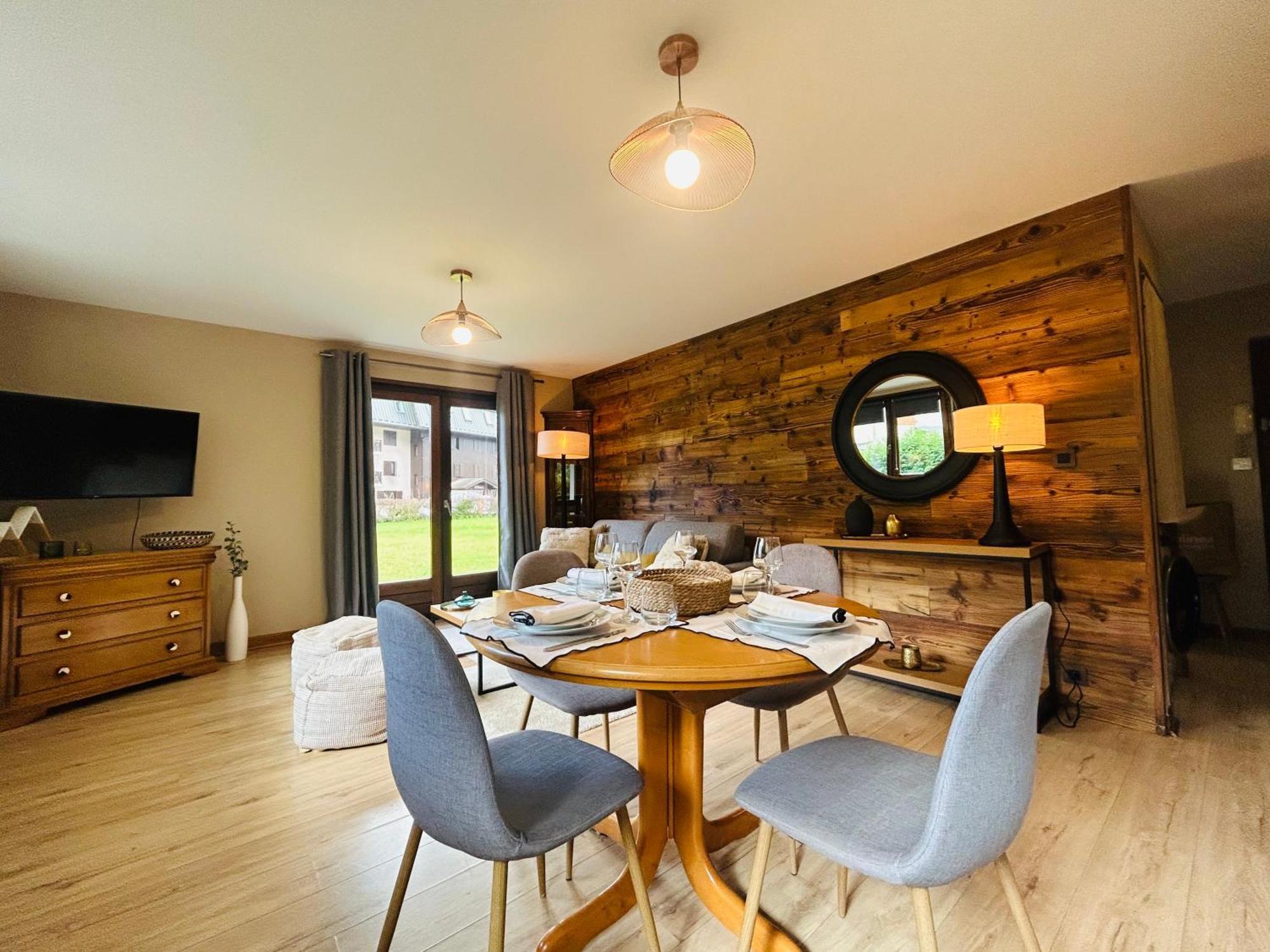 Chalet style apartment 50m2 terrasse Chamonix Extérieur photo