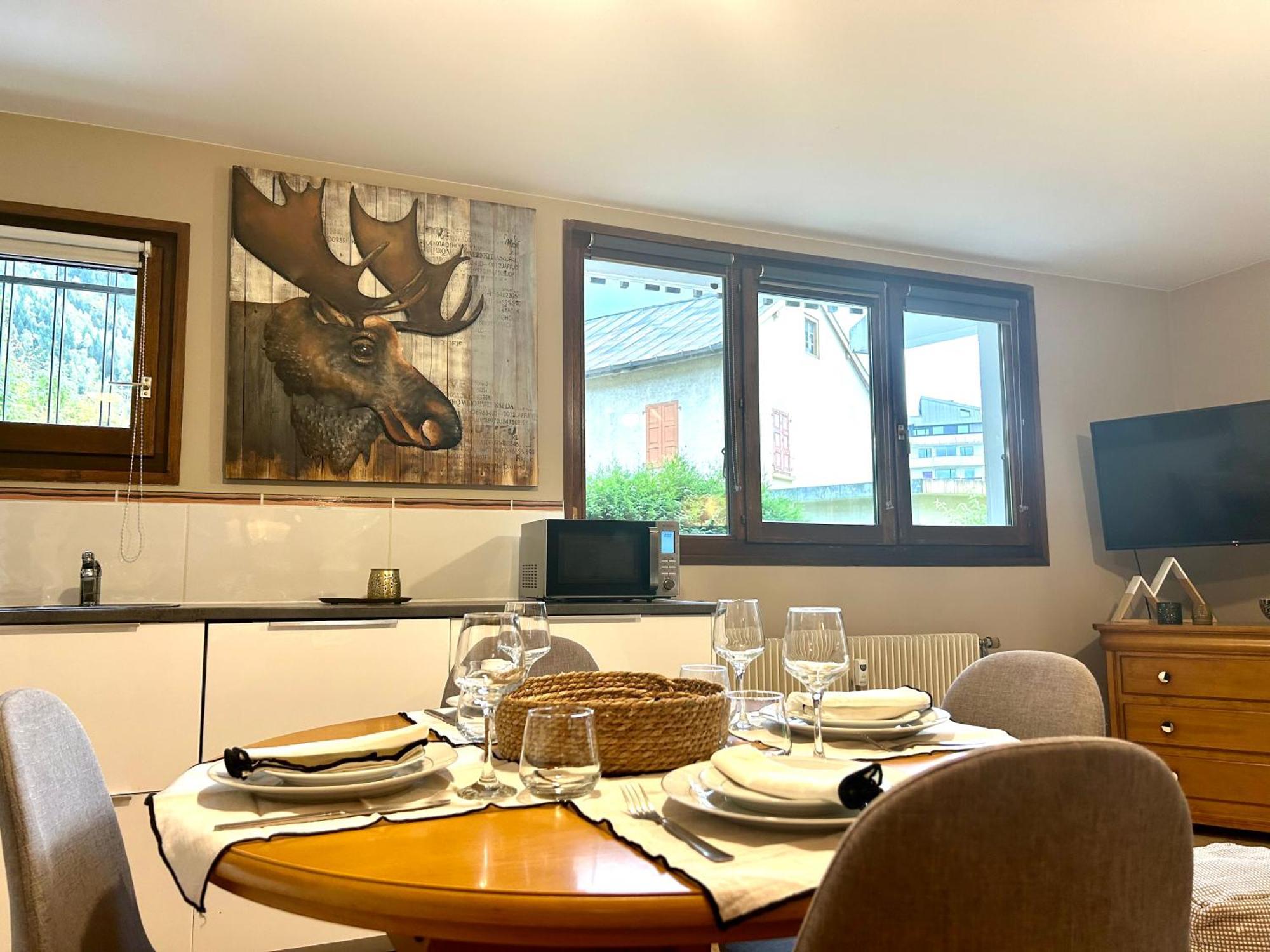 Chalet style apartment 50m2 terrasse Chamonix Extérieur photo